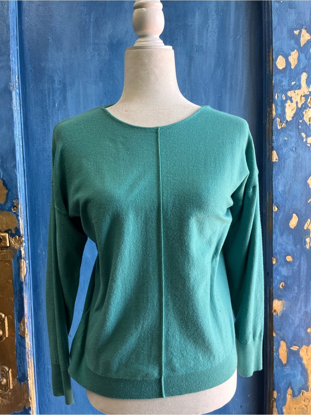 Women's Utility Pullover Sweater in Teal